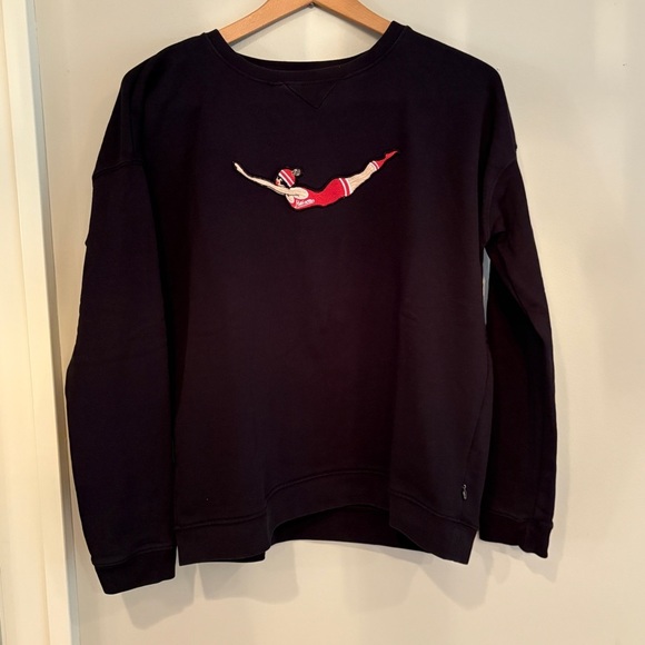 Maison Scotch Free Diver embroidered sweatshirt size small - Picture 1 of 6